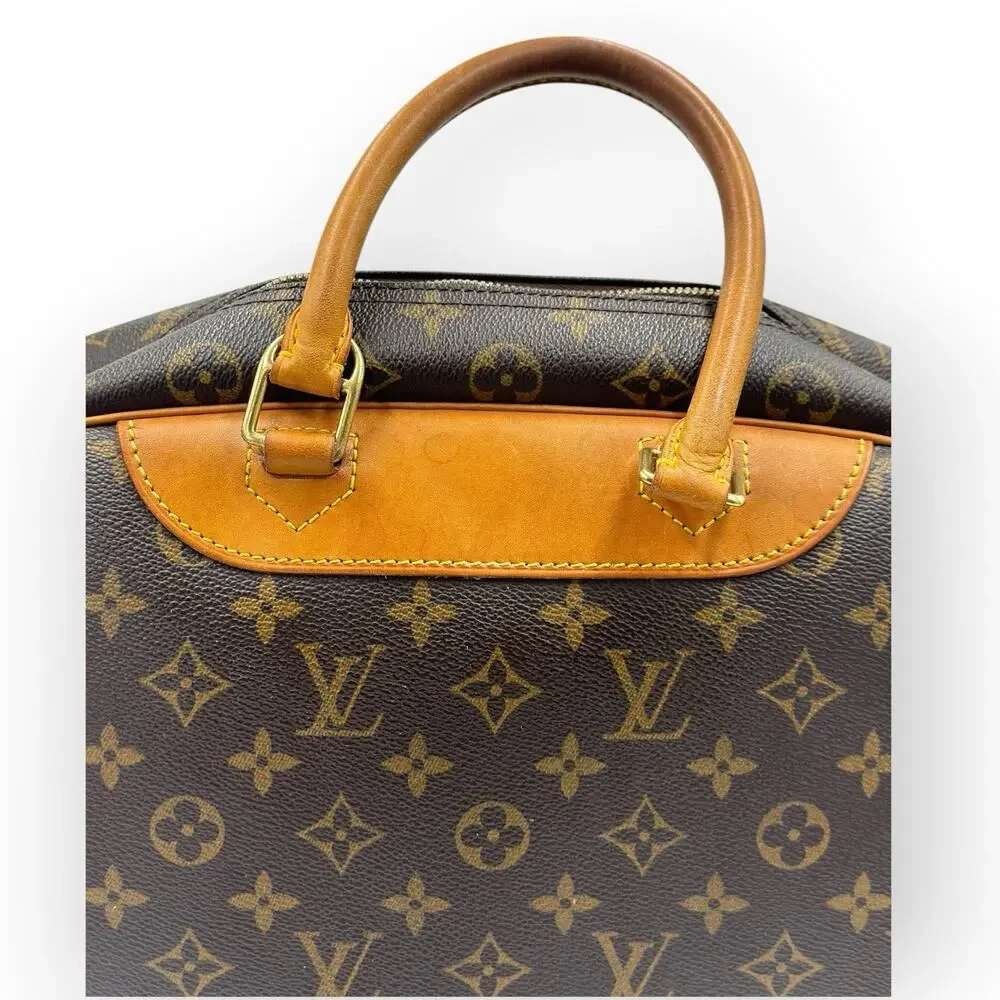 Monogram Deauville Handbag Boston Bag LV Satchel Made in France